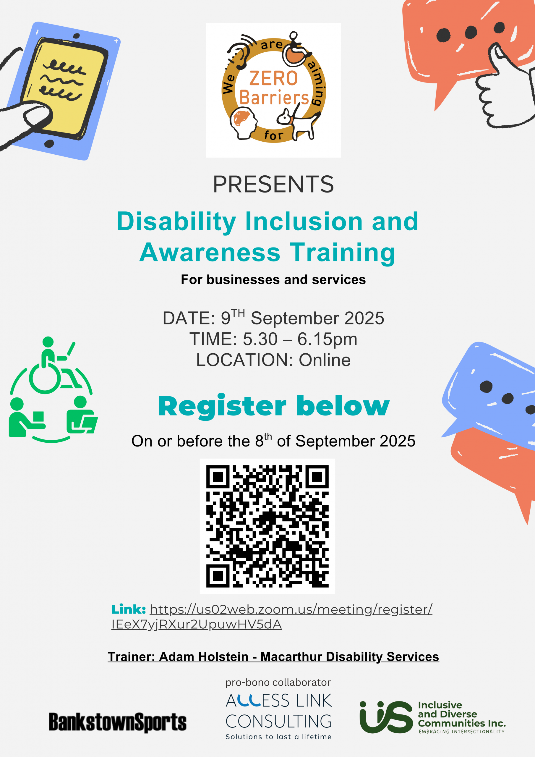 Disability Inclusion and Awareness Training ONLINE - Support Services ...